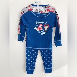 Only Boy 100% cotton Christmas sleepwear pajamas 4 pieces set